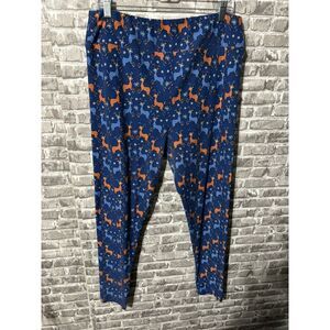 Lularoe Reindeer/ Snowflake‎ Leggings